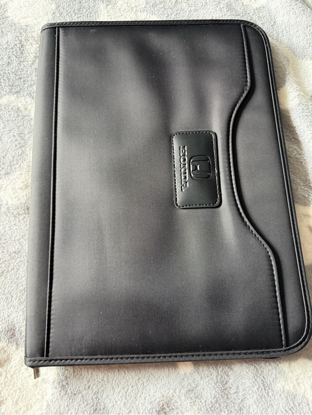 Honda Black Canvas Zippered Document Organizer